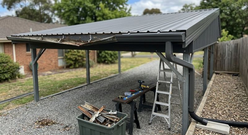 Carport Gutter Replacement